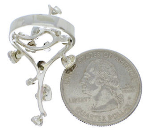 Turquoise Coral Southwestern Silver Jewelry Ring Size 5-3/4 EX22755